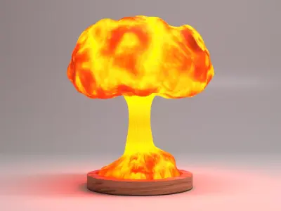 Decorative Boom Light Low-poly 3D model