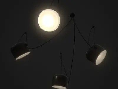 Multi Light Pendant Hanging Lamps 3D model