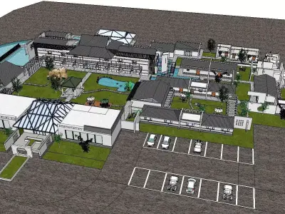 vacation spot-Resort-Fashion Leisure Hotel-0225 3D model