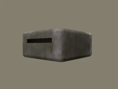 bunker  Low-poly 3D model