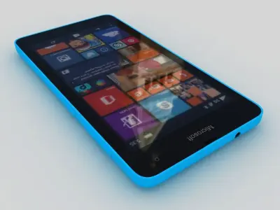 Microsoft Lumia 535 Blue 3D model