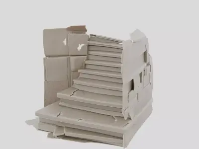Ancient Fantasy Stone Stair Ruin for 3D print 3D model