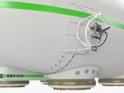  Innovative Hybrid Cargo Aircraft White Simplified 