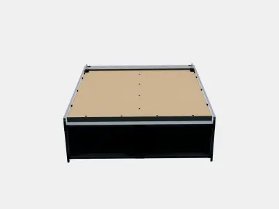 HAUGA Glass-door cabinet 3D model