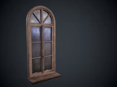 Window lowpoly Game  model  Low-poly 3D model