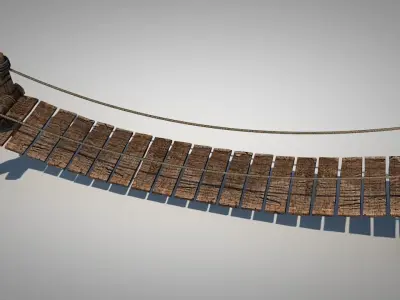 Mini Rope Bridge Free 3D model