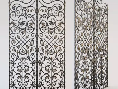Decorative grille 3D model