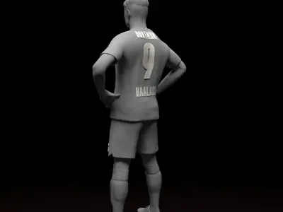 Erling Haaland Football Player STL files 3D print model 3D print model