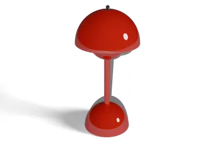 Inspiration of the famous Flowerpot lamp by Verner Panton Low-poly 3D model