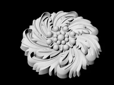 rosette dekor 3D model 19