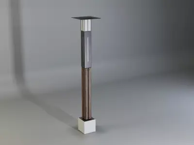 Concrete designed Lamp - Type 3A mid 3D model
