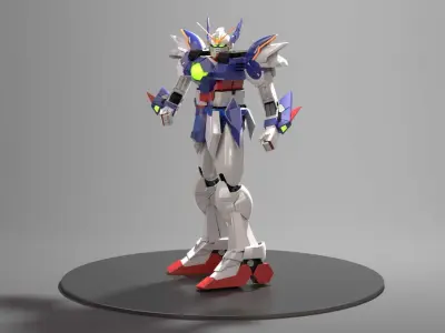 Gundam wings 3D model