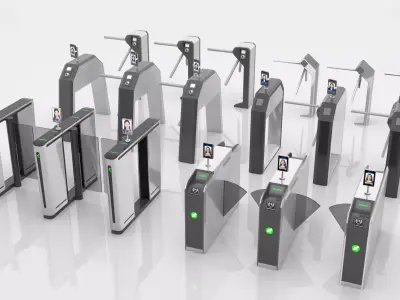 Automatic Turnstiles Gate 3D model