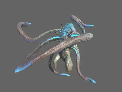 Alien Blackout Low-poly 3D model