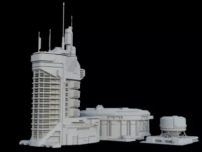 Sci-Fi - Industrial Complex 3D model