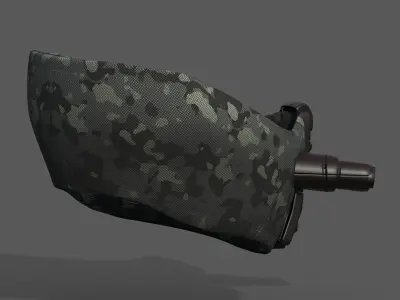 Gas mask respirator scifi futuristic 3d  Low-poly 3D model