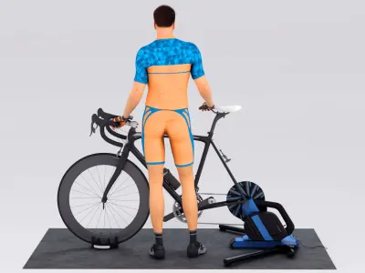  Indoor Bike Trainer Animated HQ Standard License 