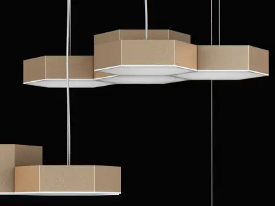 75026x Favo Lightstar Hanging Lamp 3D model