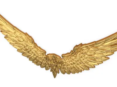 Wings Printable carved decor 20 3D print model