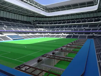 New Santiago bernabeu Stadium 3D model