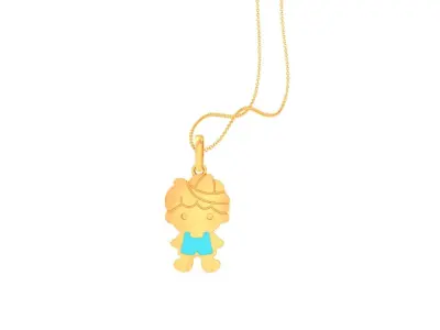 Kids Pendants 3dm STL OBJ FBX Renders Details 3D print model 22
