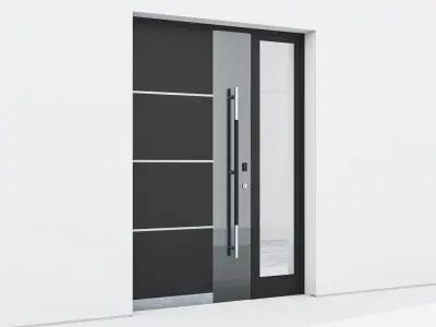 Aluminium door 42 3D model