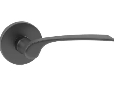 Urfic Como Door Handle Matt Black 3D model