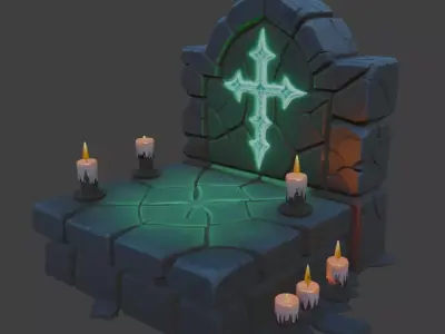 Halloween Altar 3D model
