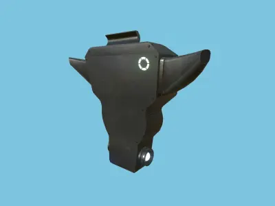 SciFi Backpack 04 Black - Character Fashion Design Low-poly 3D model