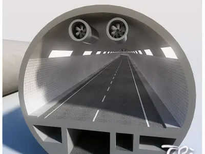 A TYPE TUNNEL SECTION 3D model