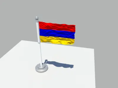 Armenia Flag 3D model