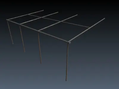 Low-Poly Homeless Place Pack Low-poly 3D model