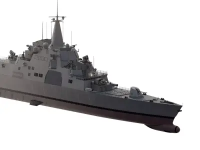 SOUTH KOREAN HEAVY FRIGATE 3D model