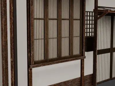 Realistic House Japan Style - 4K Res Texture Free 3D model
