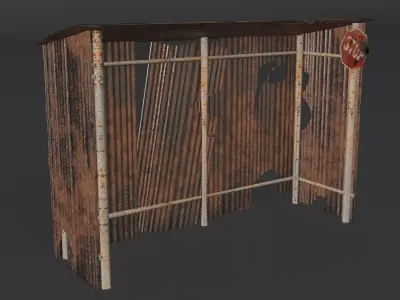 passenger cabin stall 3d model 3D model