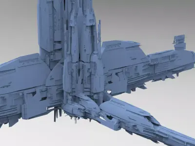 Sci-Fi Assassin Tower Base 8  3D model