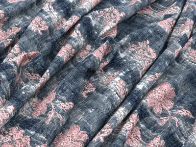 Embroidery Fabric VOL02 4K Seamless PNG PBR Textures Texture