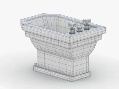 1556 - Toilet Low-poly 3D model
