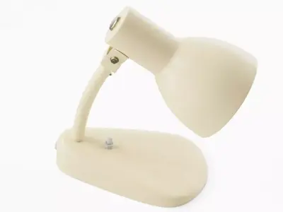 Kandem Bedside Lamp Beige - PBR metal desk lamp 3D model