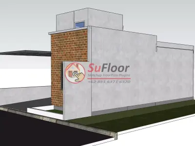 House 6x11m code 647 - Sketchup 3D model 3D model 3D model