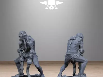 Techno Savanger Necromants 3D print model