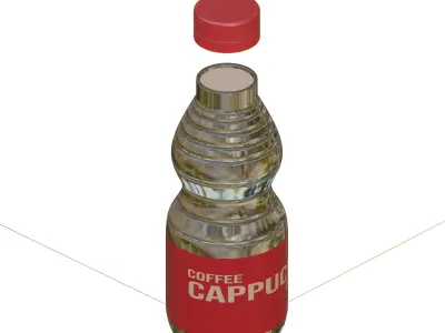 Cappucino Coffee Bottle 3D model