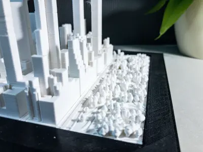MIDTOWN MANHATTAN SKYSCRAPERS - CENTRAL PARK 3D print model