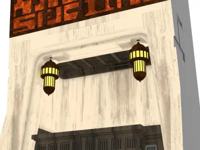 Ralph McQuarries Bazaar  - Set 2 - Shops 1-18 scale 3D print model