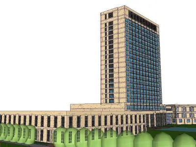 vacation spot-Resort-Fashion Leisure Hotel-0216 3D model
