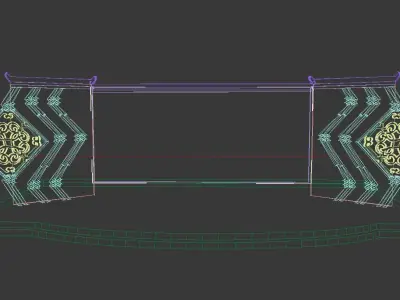 Concert party carnival stage 82 3D model
