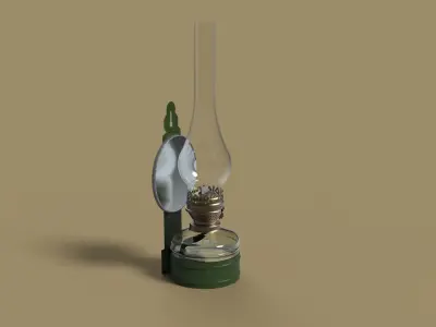 Kerosene lamp 3D model