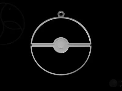Pokemon Pokeball Christmas Decoration 3D print model