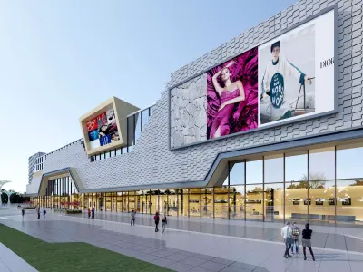 business center Low-poly 3D model