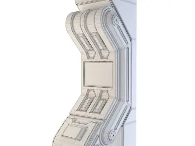 Space Station Wall 5 3D model
